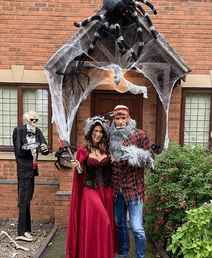 Daniela Basso With Boyfriend Raul Jimenez In Halloween